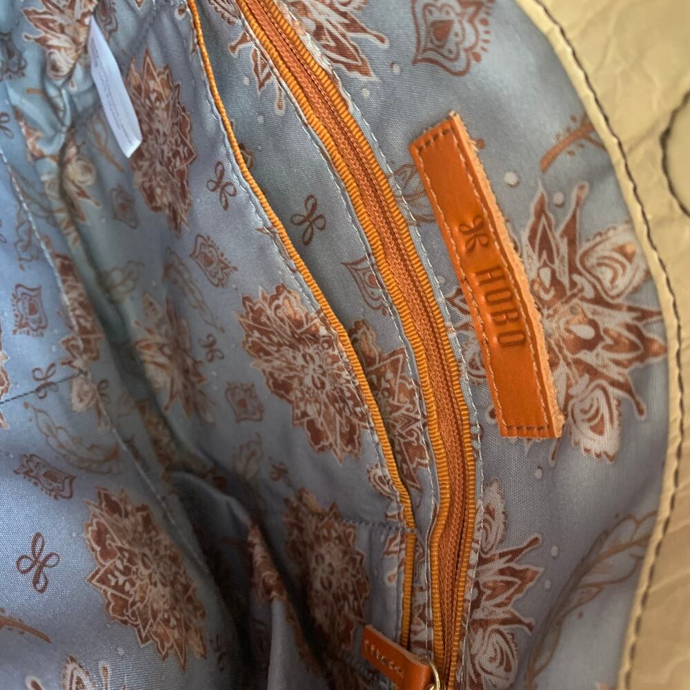 Hobo Cobblestone Stitched Patchwork Handbag - Picture 5 of 5